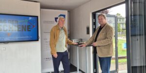 Vorstandsvorsitzender Prof. Dr.-Ing Frank Gillert im Gespräch am Tag der Schiene in Wildau